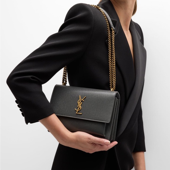 Saint Laurent Sunset Medium YSL Crossbody Bag - Picture 4 of 16